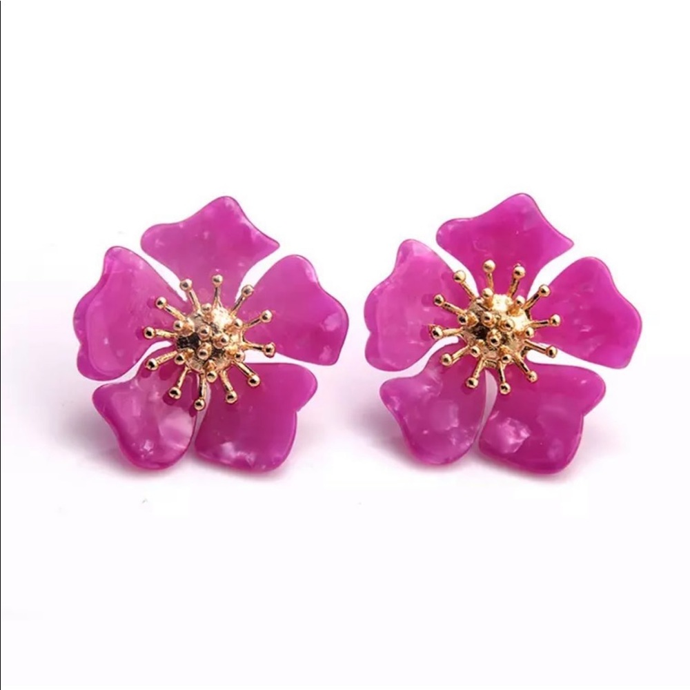 Pink & Gold earrings
